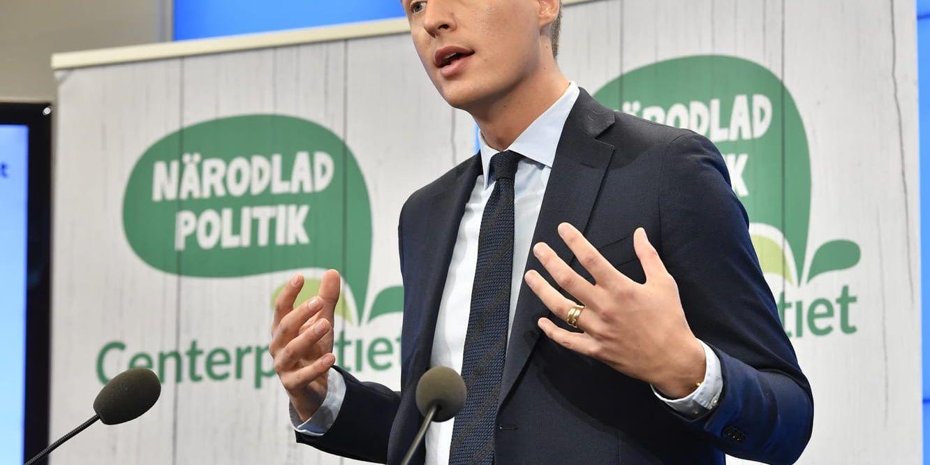 Emil Källström Centerpartiets ekonomisk-politisk talesperson. (Arkivbild)