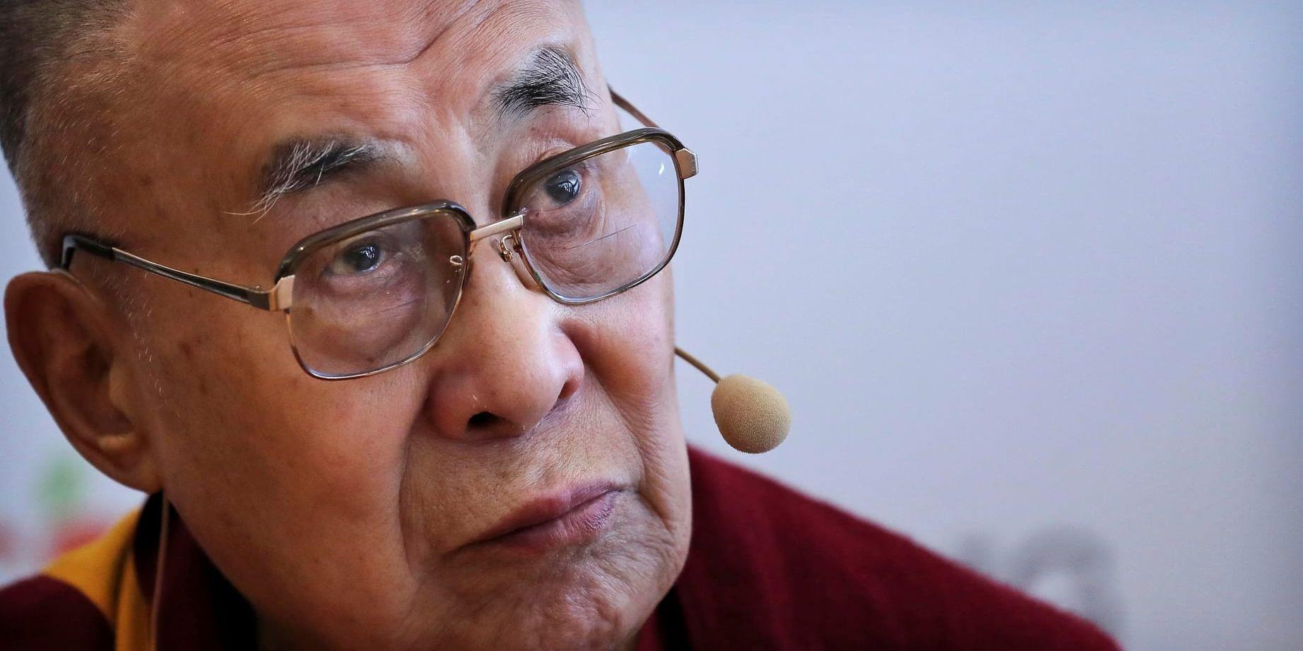 Dalai lama har vårdats på sjukhus för bröstsmärtor. Arkivbild.