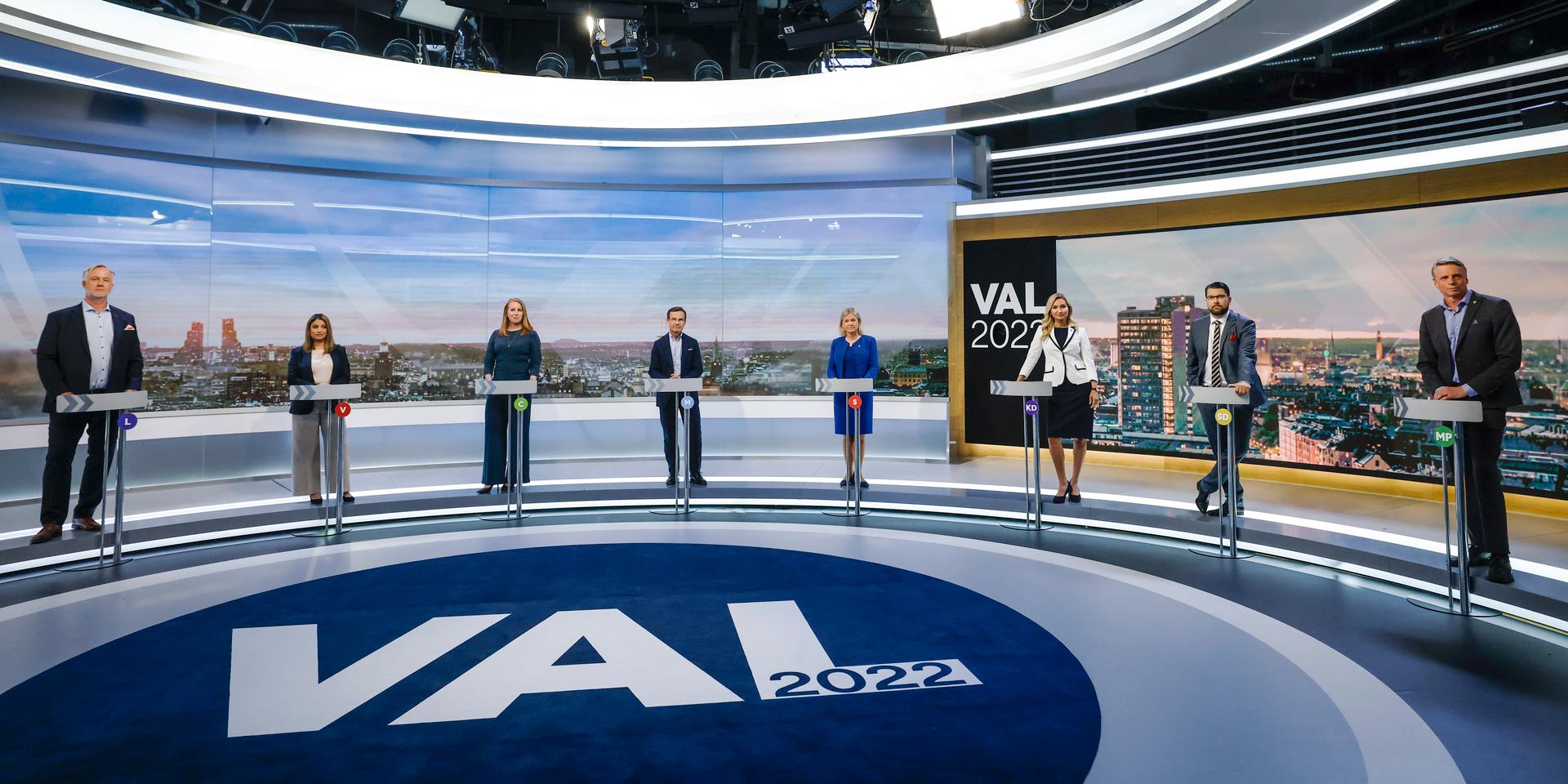 Debatt. Med mindre än hundra dagar kvar till valet debatterade partiledarna i TV4.