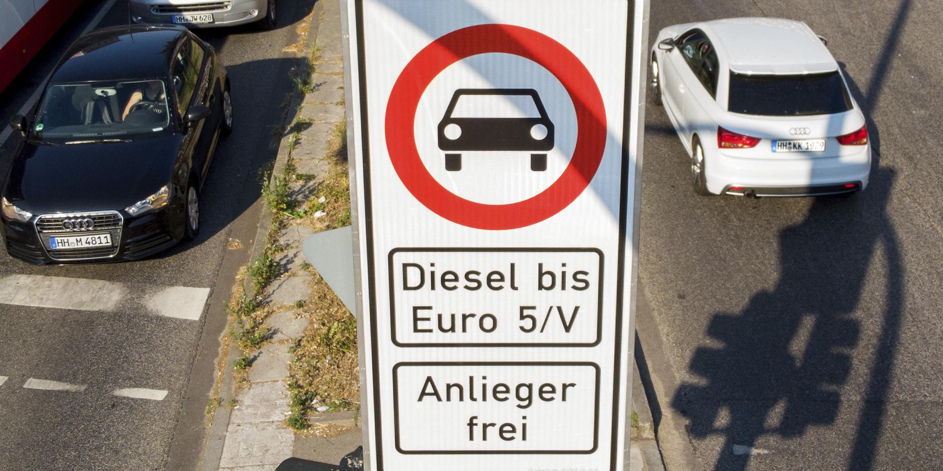 Ovälkommen. Dieselbilar är inte tillåtna i många tyska städer.