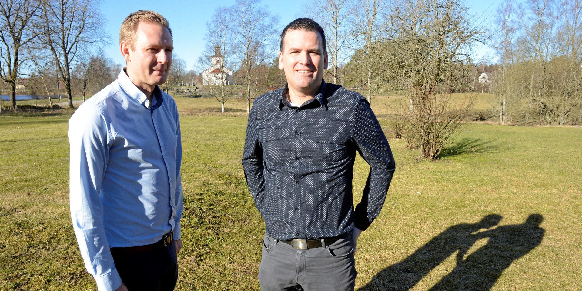 Per Svensson från Falkenberg och Ronny Löfquist från Hylte vill arbeta mer gränsöverskridande.