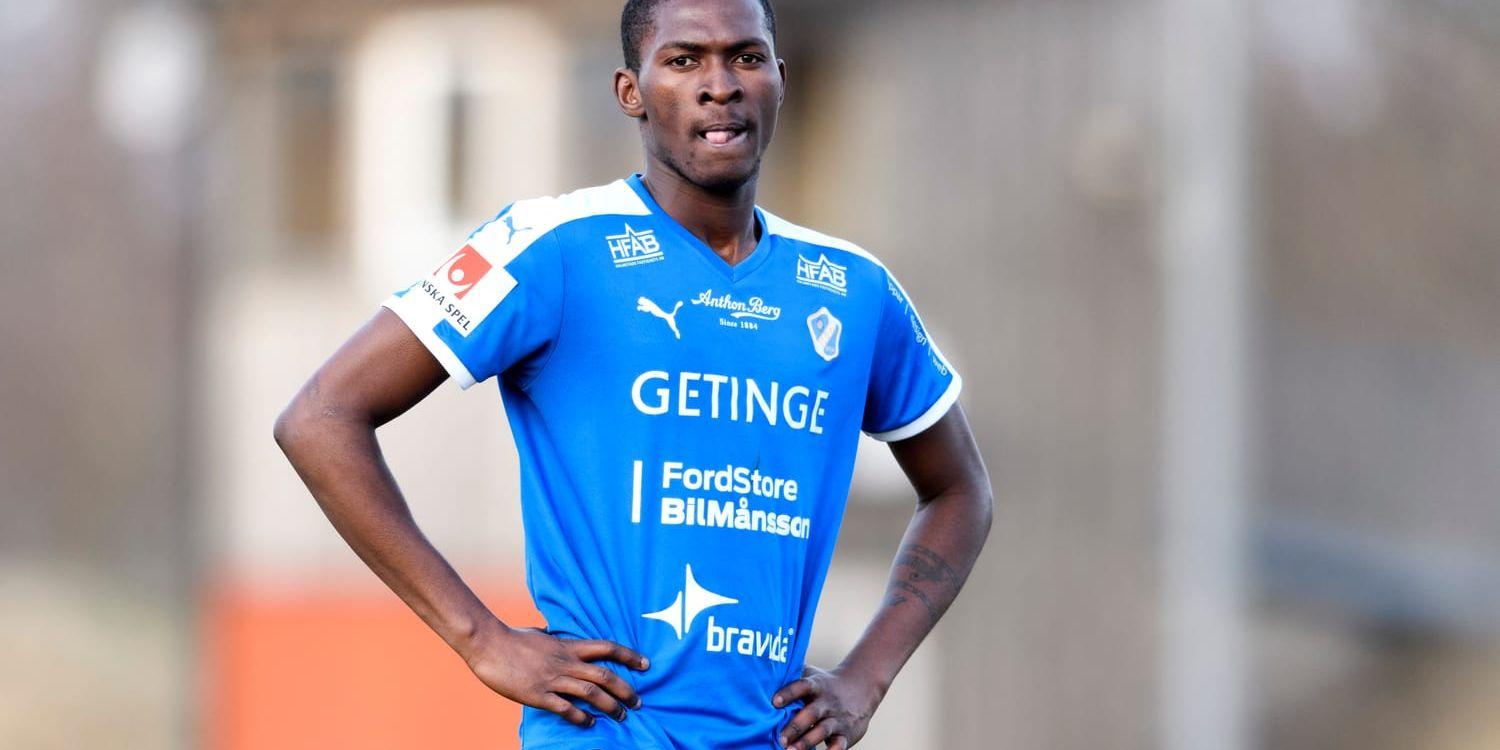 <strong>Gör comeback.</strong> Aboubakar Keita är med i Halmstads BK:s trupp igen efter avstängningen för det röda kortet mot Malmö FF.