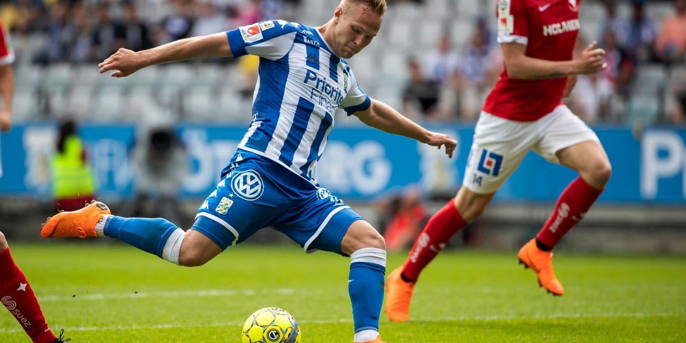 Gustav Engvall lämnar IFK Göteborg för spel i belgiska Mechelen. Arkivbild.