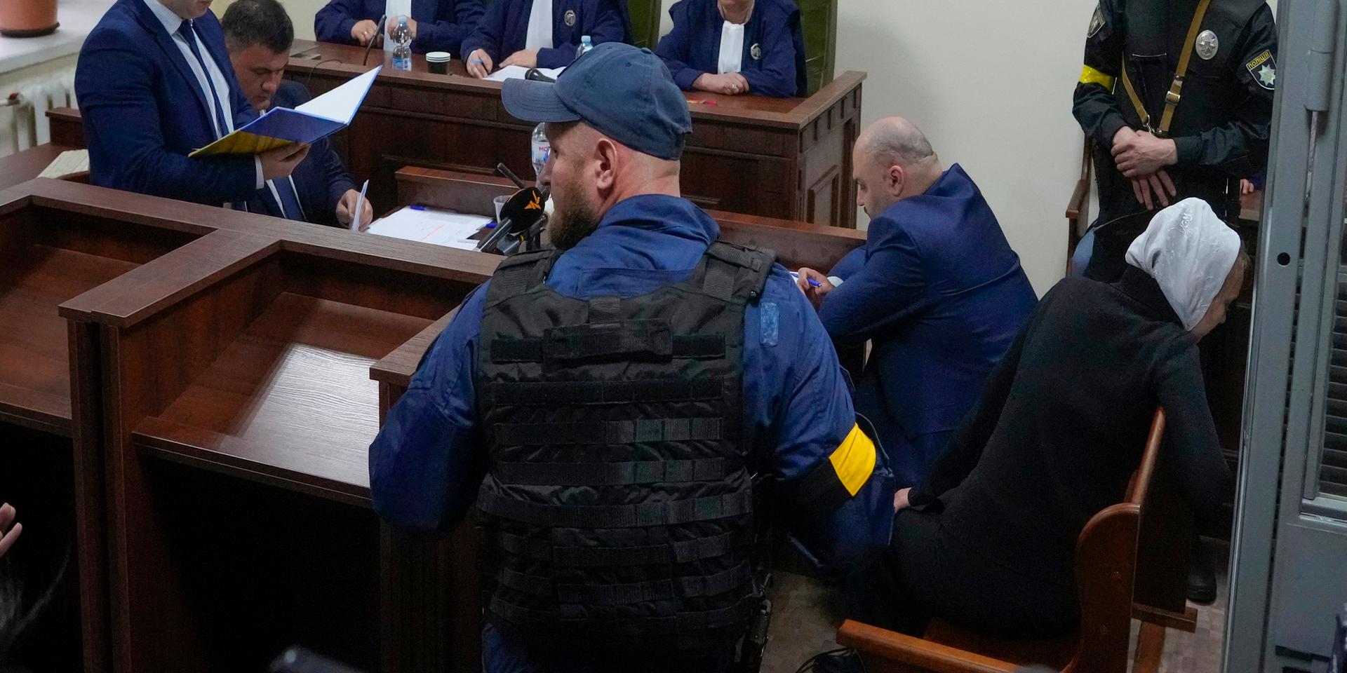Domstolssalen där rättegången mot den ryske soldaten hållits. Bild från veckan.