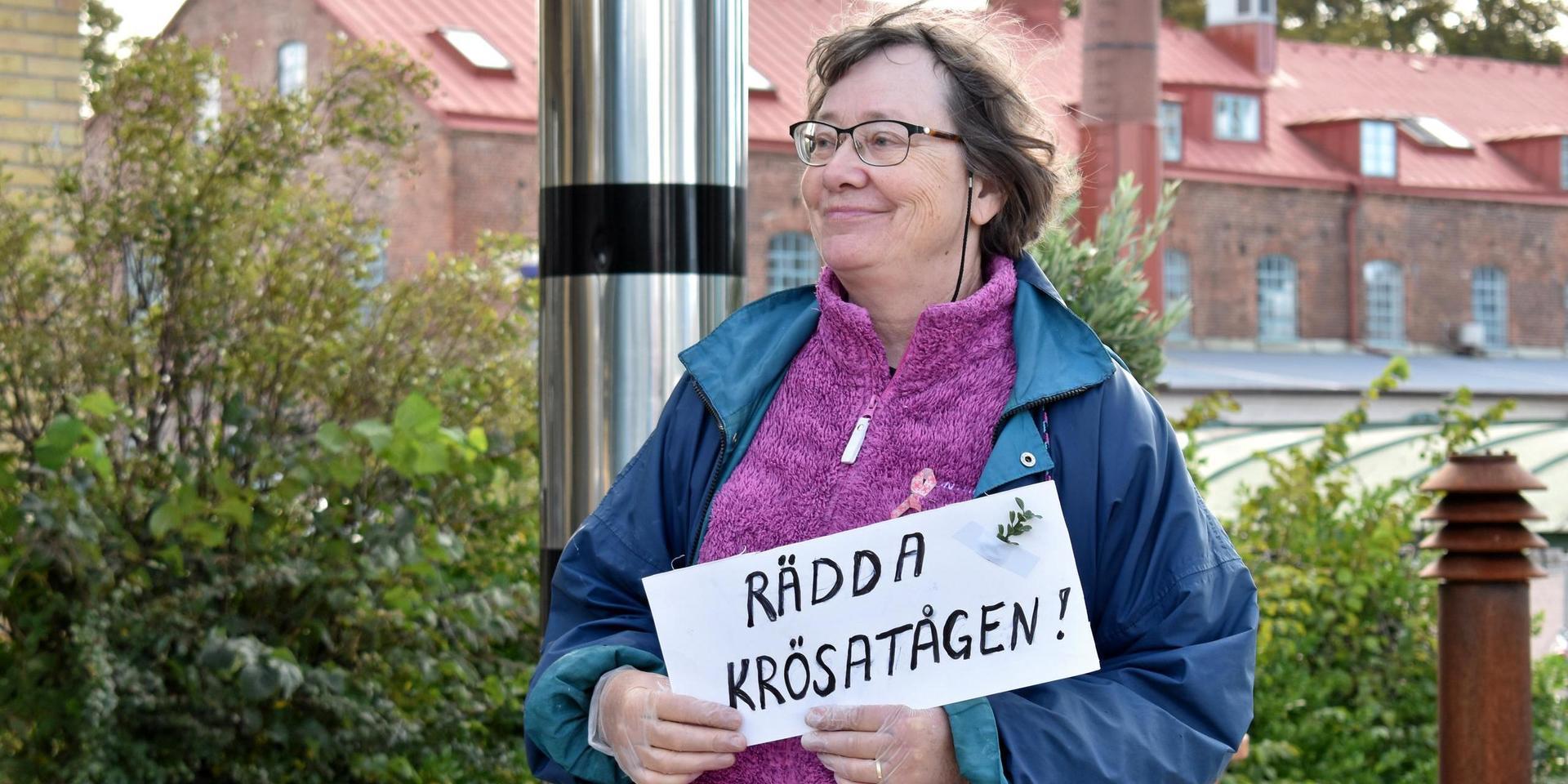 Evy Johansson har drivit sin kampanj och namninsamling från hemmet i Björsjö, utanför Kinnared i Hylte kommun.