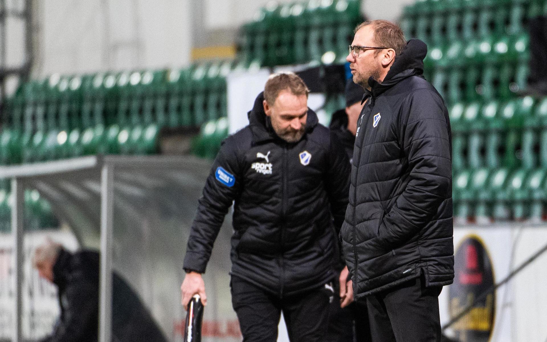 HBK:s tränarduo Torbjörn Arvidsson och Magnus Haglund har fått bitarna på plats i träning och match.