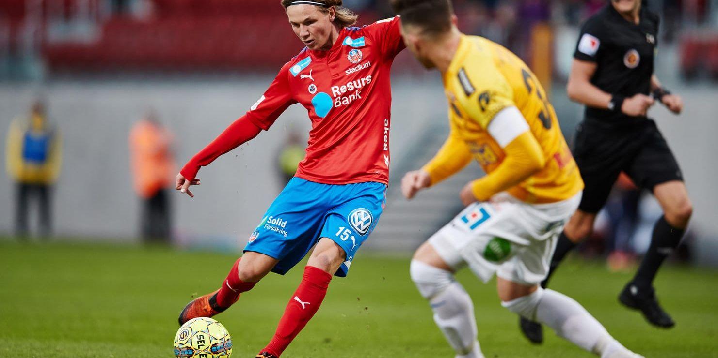 Max Svensson blev matchhjälte för Helsingborg när man besegrade Falkenberg med 1–0.