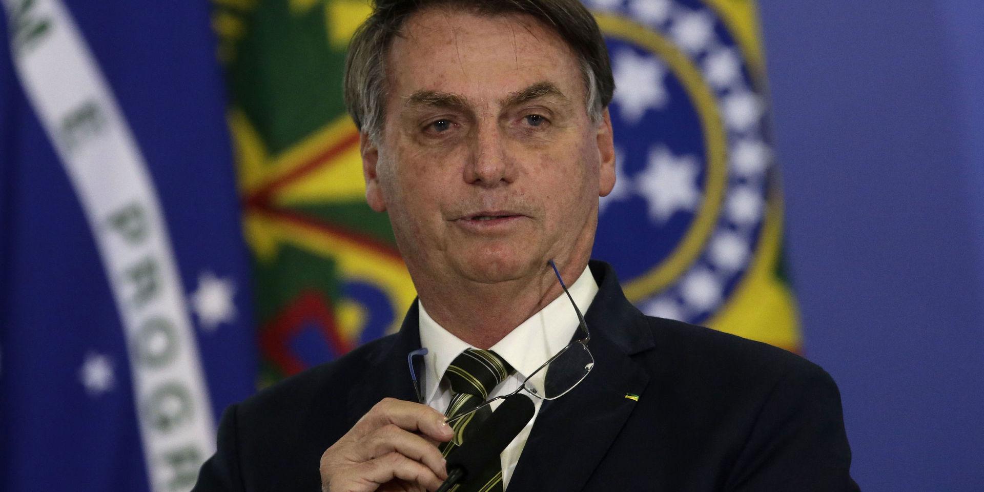Brasiliens president Jair Bolsonaro. Arkivbild.