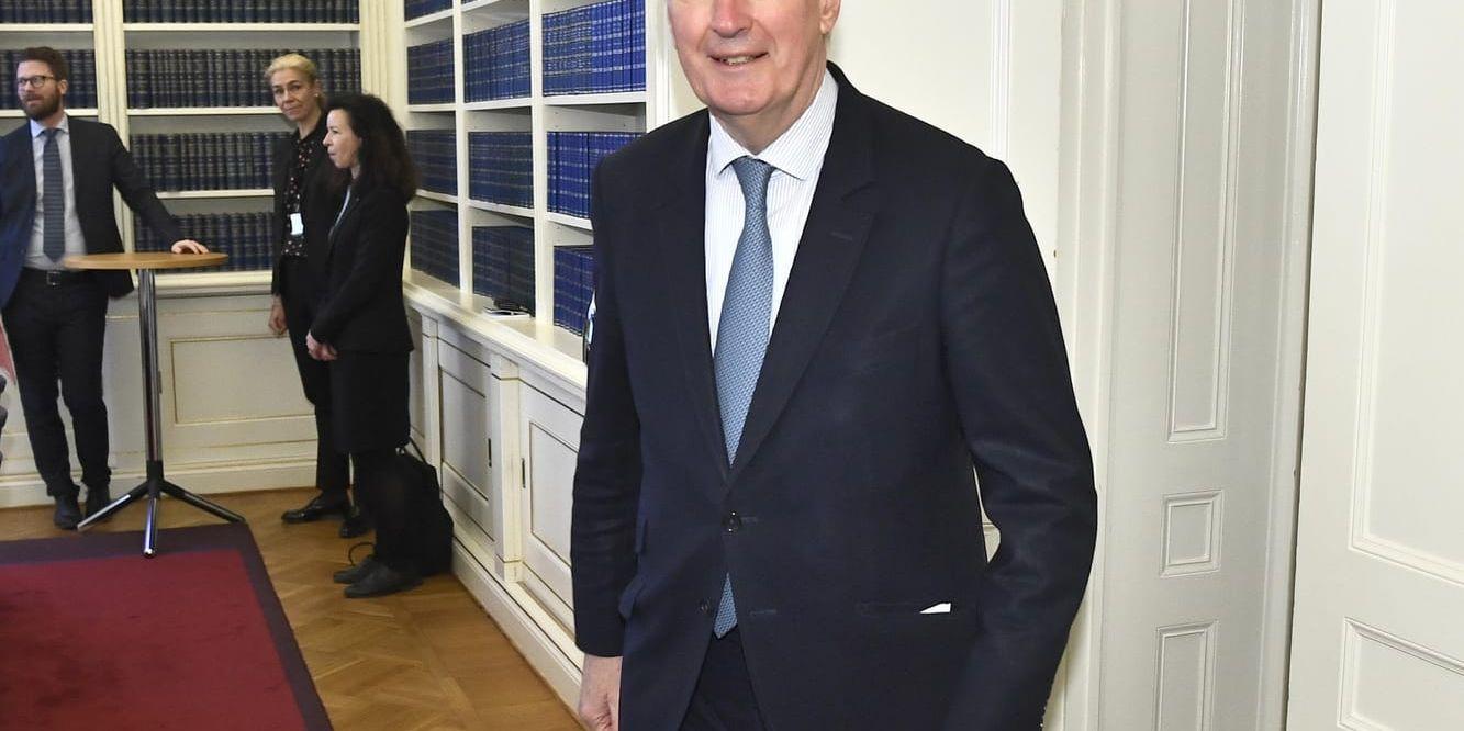 EUs brexitförhandlare Michel Barnier träffade statsminister Stefan Löfven, EU-minister Hans Dahlgren och riksdagsledamöter inför nästa veckas extra EU-toppmöte om brexit.