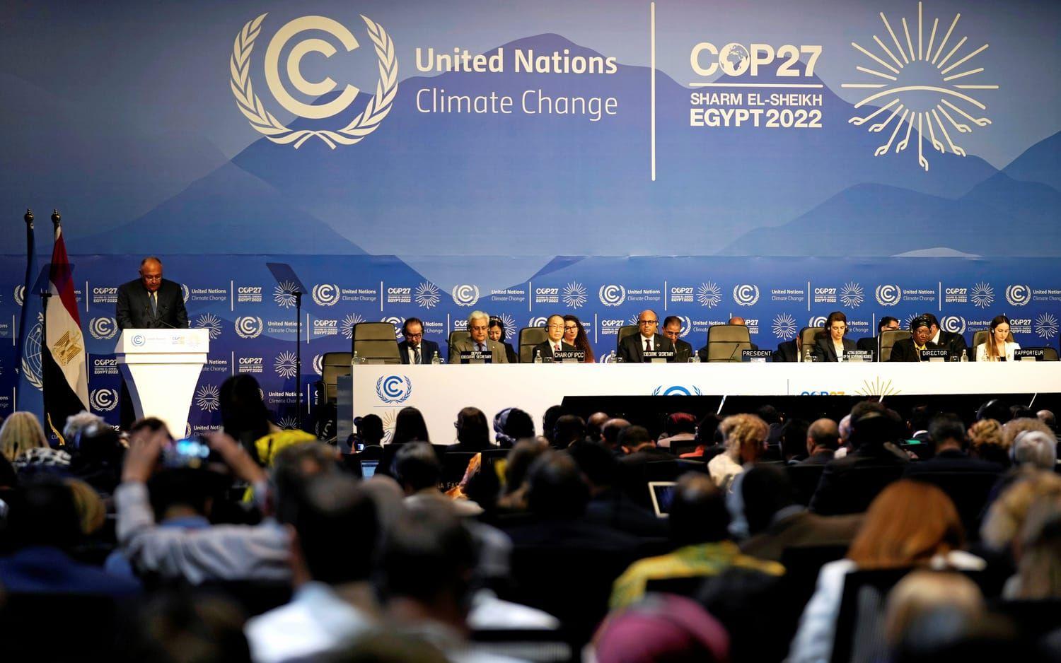 Klimattoppmötet COP27 pågår i egyptiska Sharm el-Sheikh, Egypt.