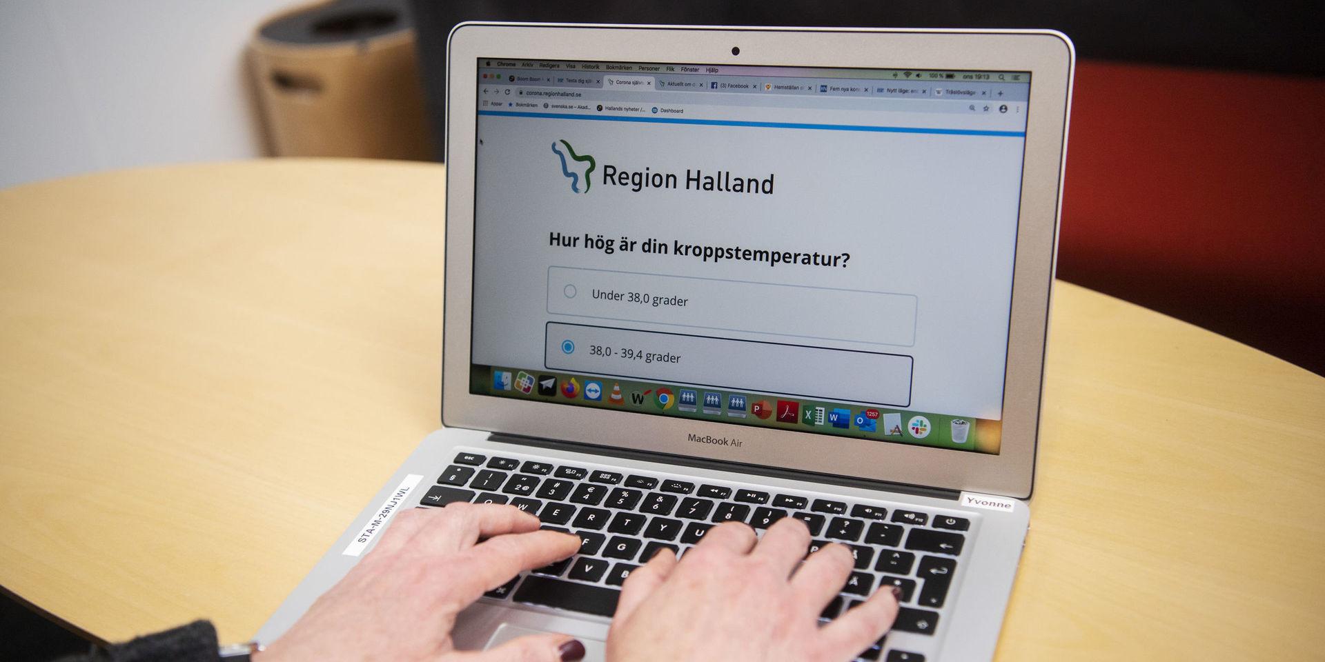 Region Hallands nya digital tjänst har bara funnits i fem dagar, men redan har nästan 8 500 personer testat sina coronaliknande symptom. 85 procent av dem har fått rådet att stanna hemma och kurera sig själv.