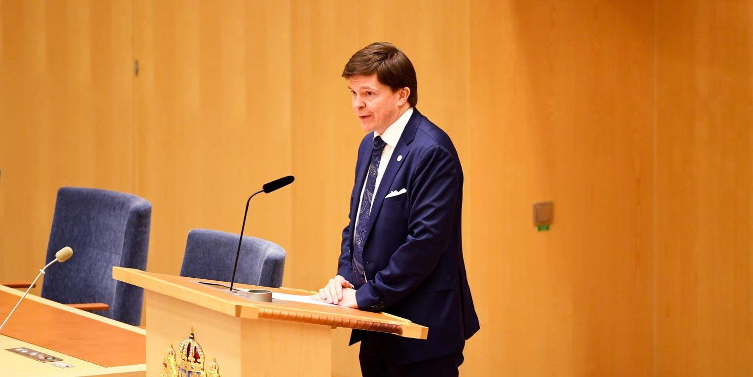 Talmannen Andreas Norlén föreslog i måndags M-ledaren Ulf Kristersson till ny statsminister.