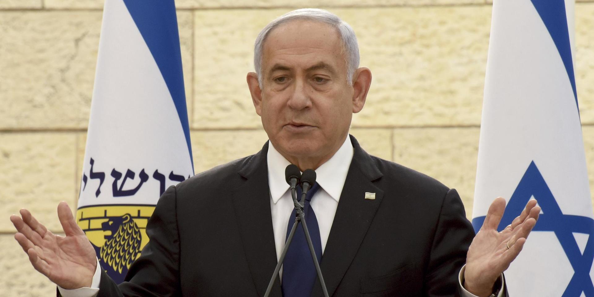 Klockan har slagit för Israels premiärminister Benjamin Netanyahu. Arkivbild.