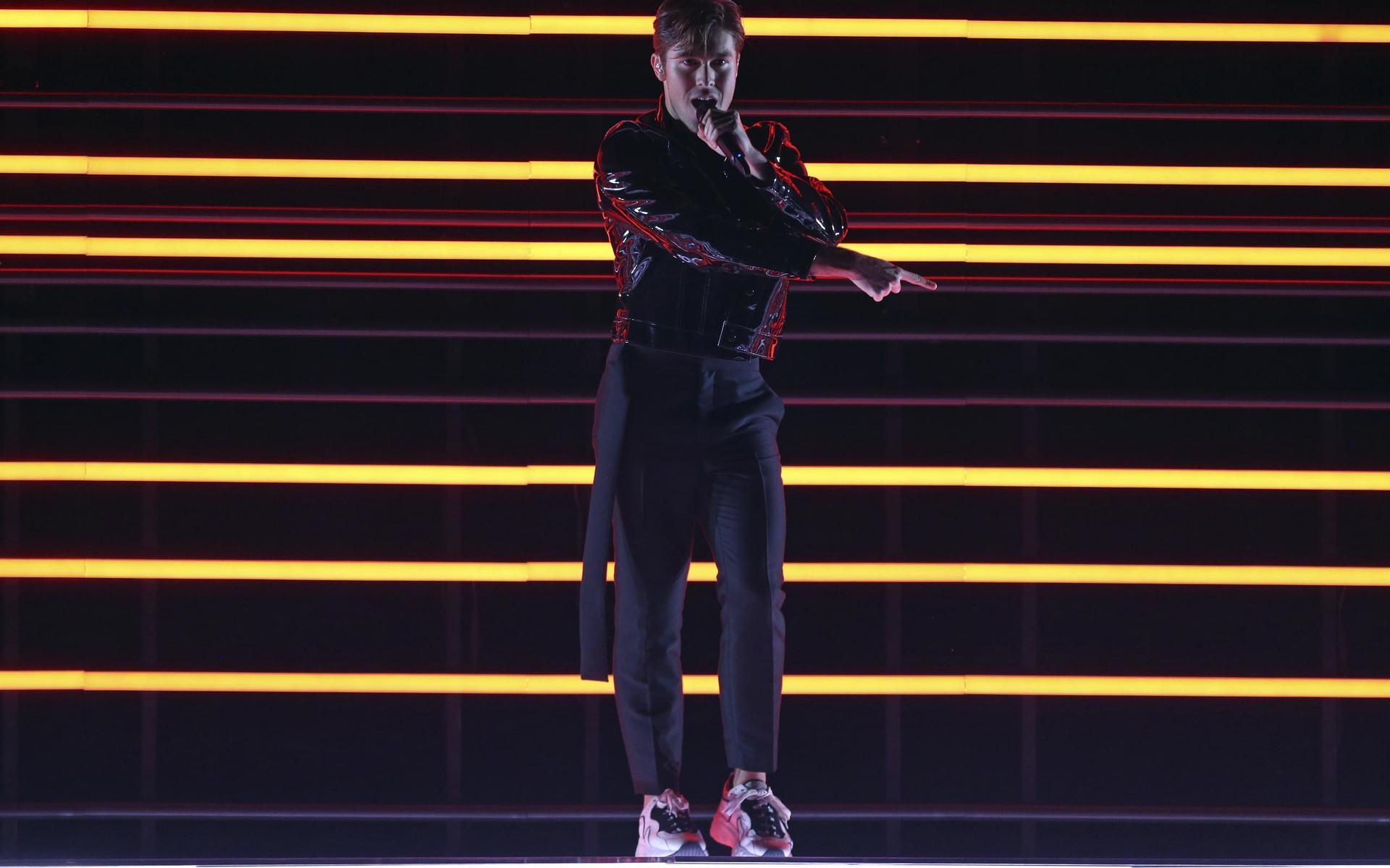Benjamin Ingrosso och hans ”Dance you off” från Eurovisionfinalen 2018.