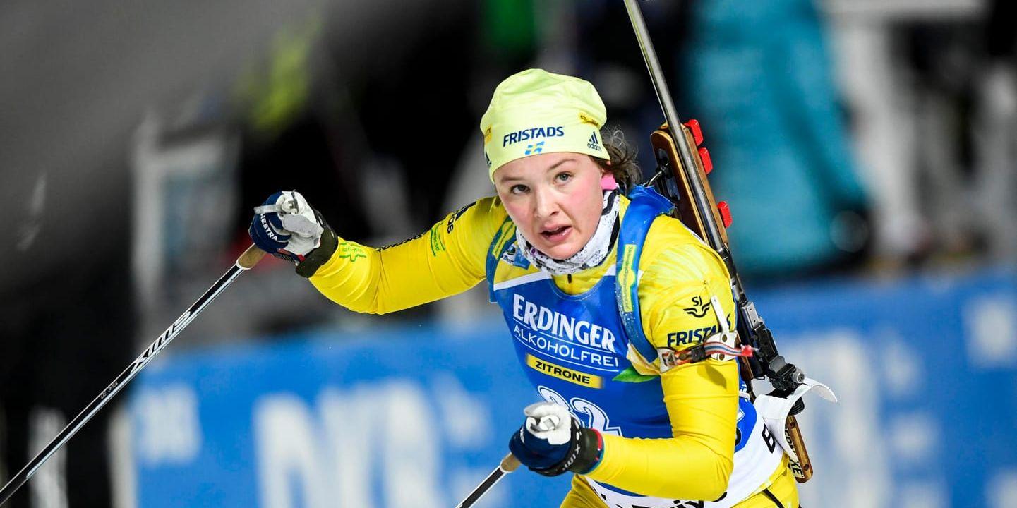 Linn Persson slutade åtta i sprinten i Oberhof. Arkivbild.