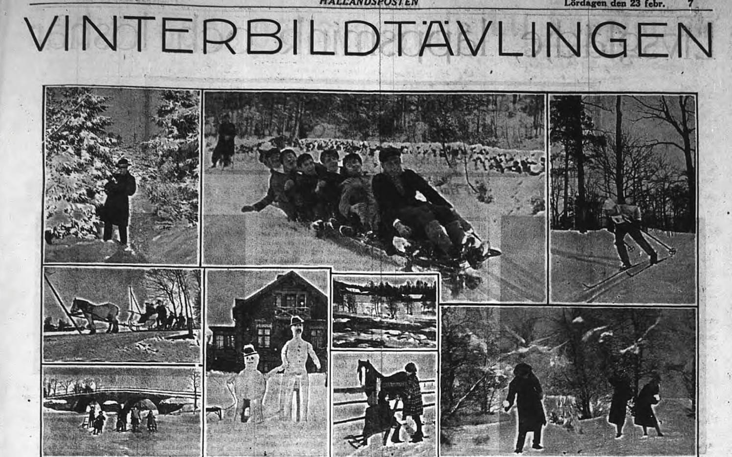 HP 23 februari 1929. I mitten Bertil Norbergs vinnarbild.
