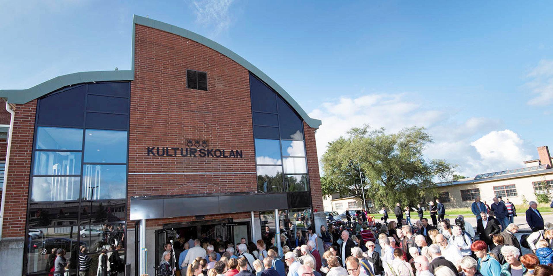 Bild från invigning av Kulturskolan i Halmstad.