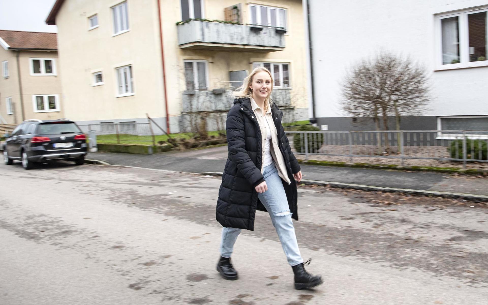 Louise Lilja flyttade till Halmstad och HK Drott för lite mer än tre år sedan. Hon trivs i Halmstad där hon också studerar till förskolelärare.