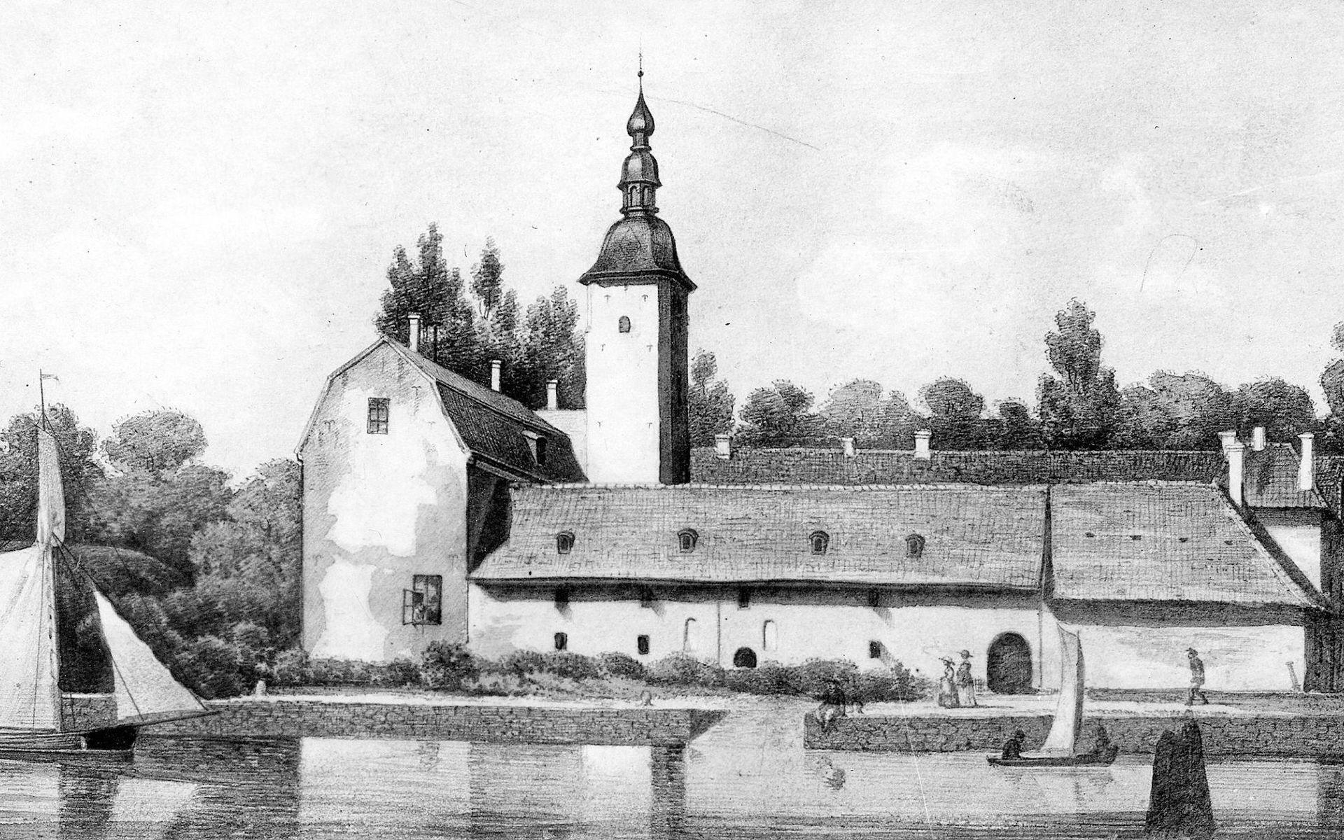 Platsen för festen 1619 – det då nybyggda Halmstads slott.