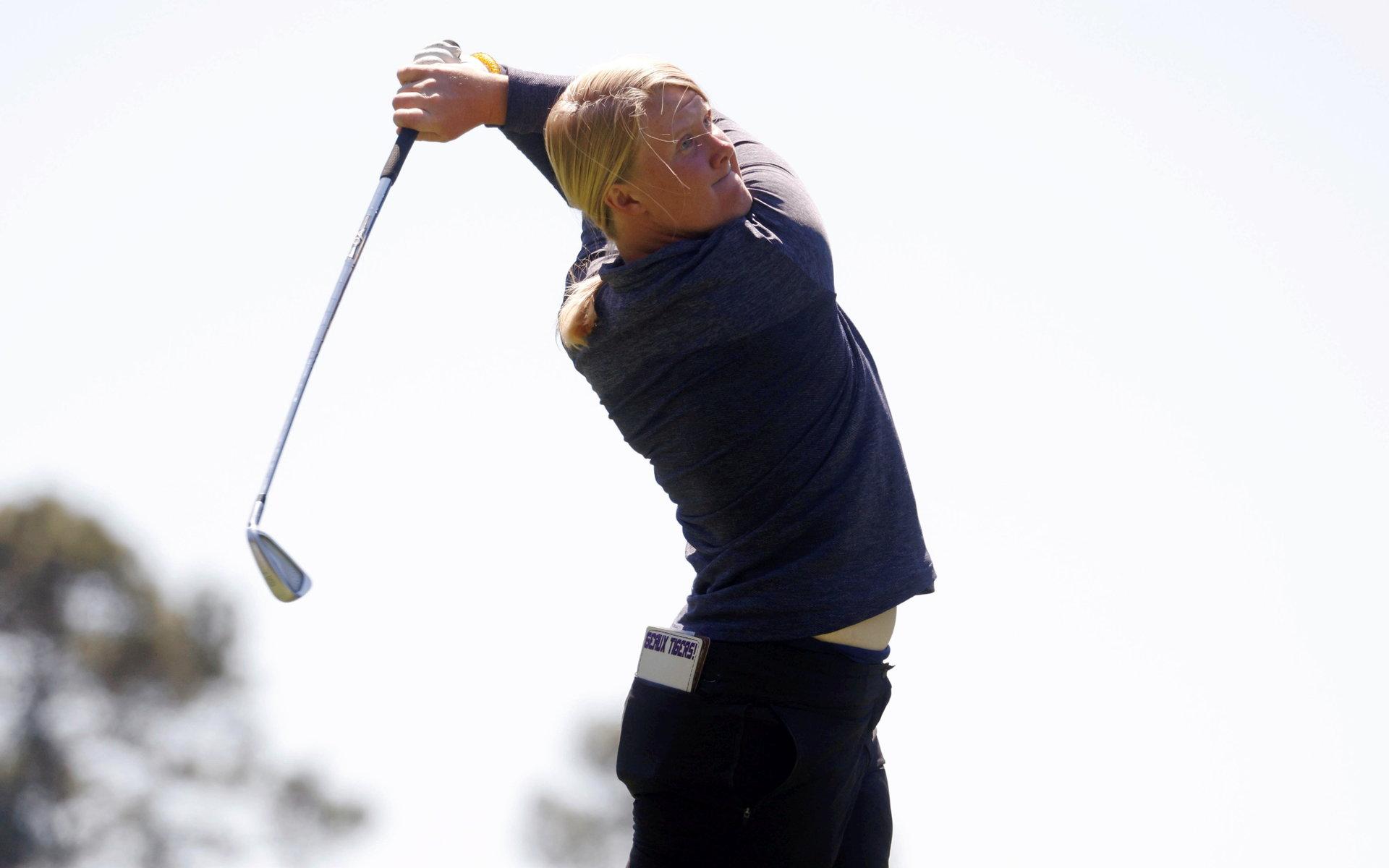 Ringenäs GK:s Ingrid Lindblad är ett av svensk golfsports största framtidslöften och har under 2021 både blivit europamästare för amatörer och fått spela mot proffsen i British Open.