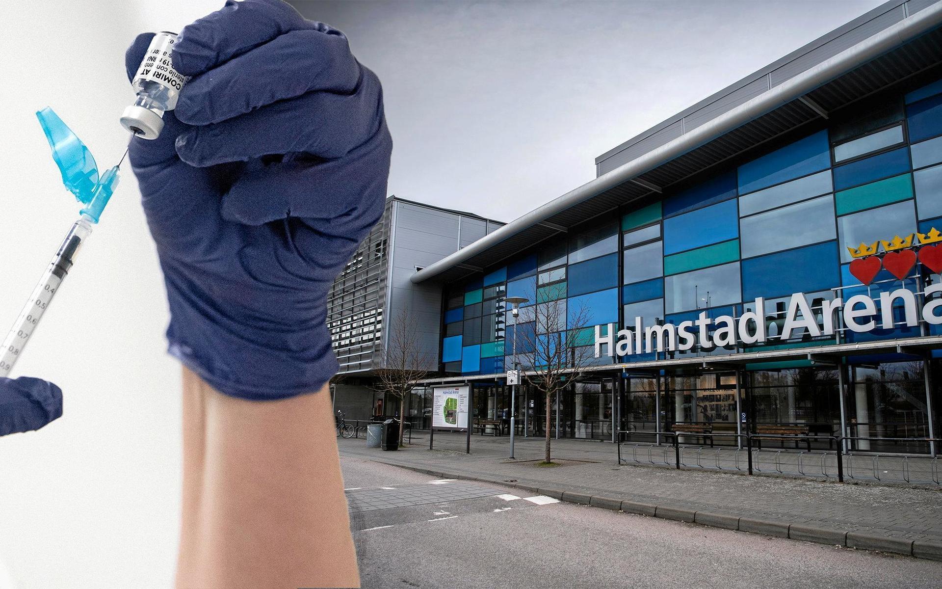 Eftersom de halländska vårdcentralerna nu har fullt upp med att ge den andra dosen vaccin finns det flest lediga tider på vaccinationscentralerna i Halland, bland på Halmstad arena.