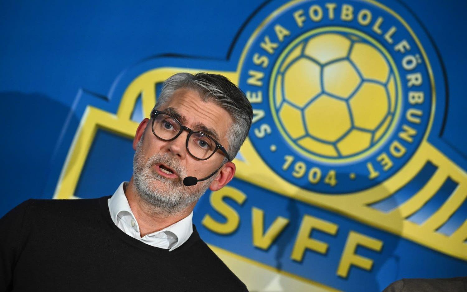 Niclas Carlnén Svenska fotbollförbundets generalsekreterare. Arkivbild.