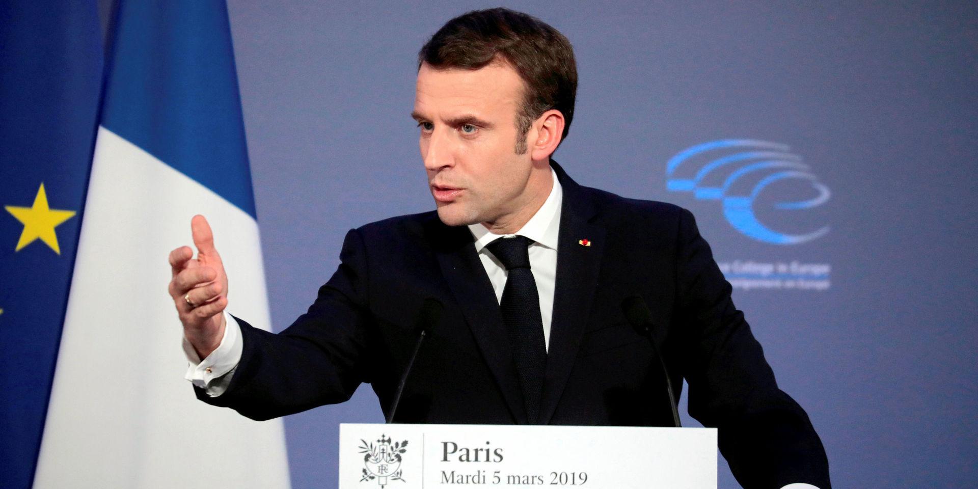 Frankrikes president Emmanuel Macron vill se en nystart för Europa.