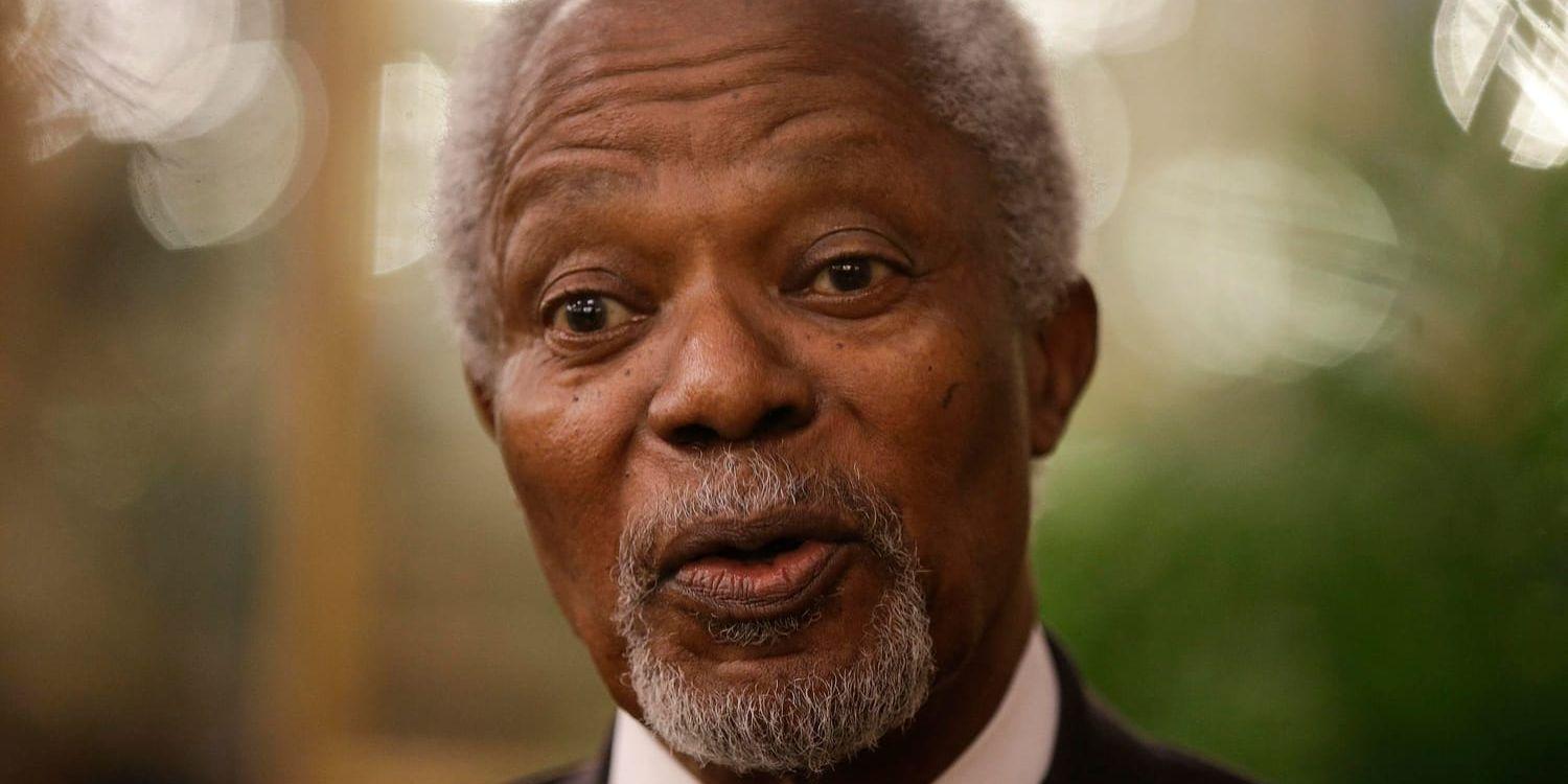 FN:s tidigare generalsekreterare Kofi Annan blev 80 år gammal. Arkivbild.