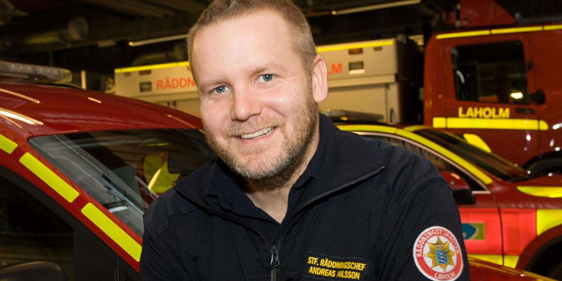 Andreas Nilsson, räddningschef i Laholm.
