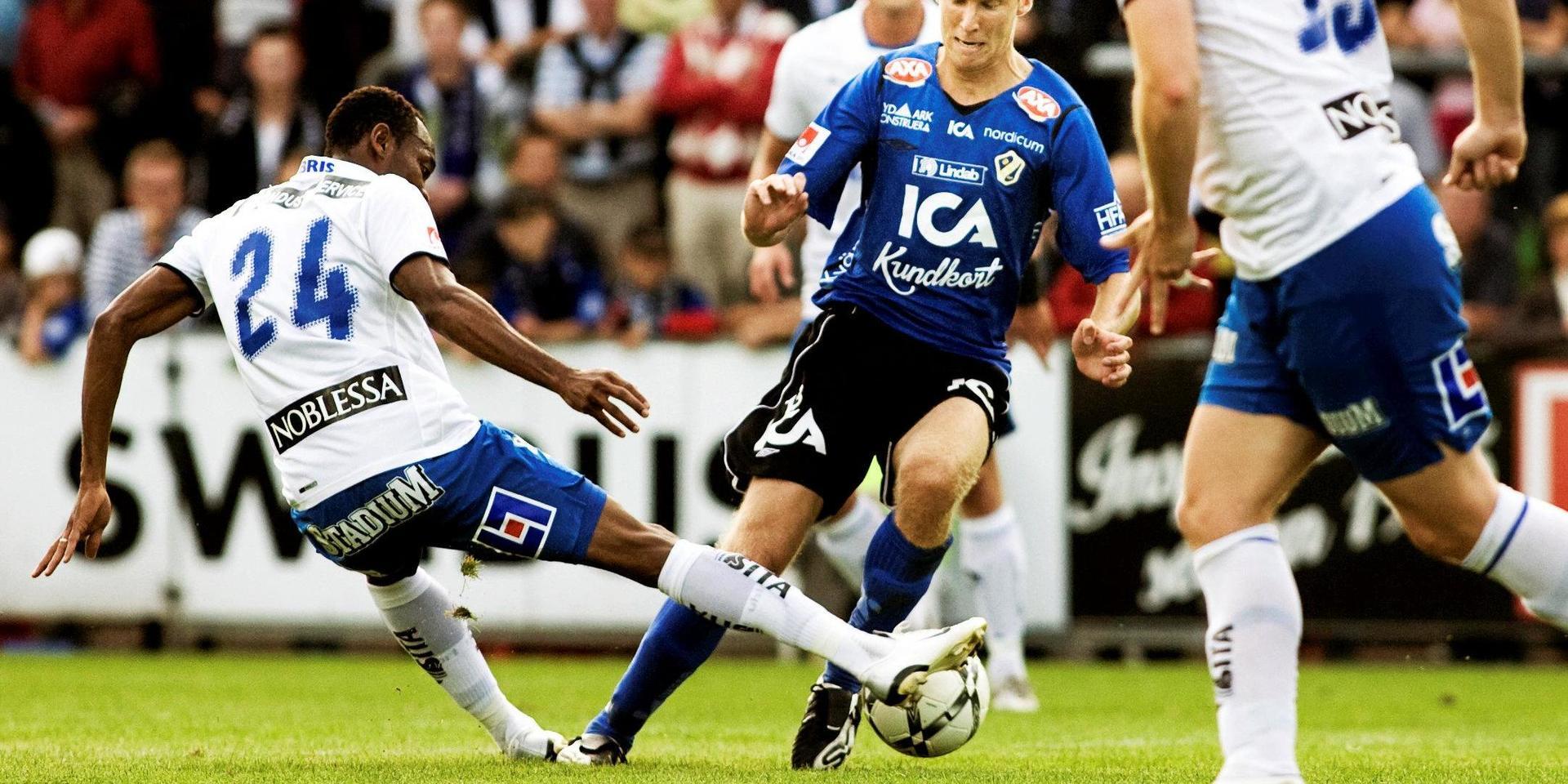 Andreas ”Ante G” Johansson i aktion 2008 mot sin blivande klubb, IFK Norrköping.