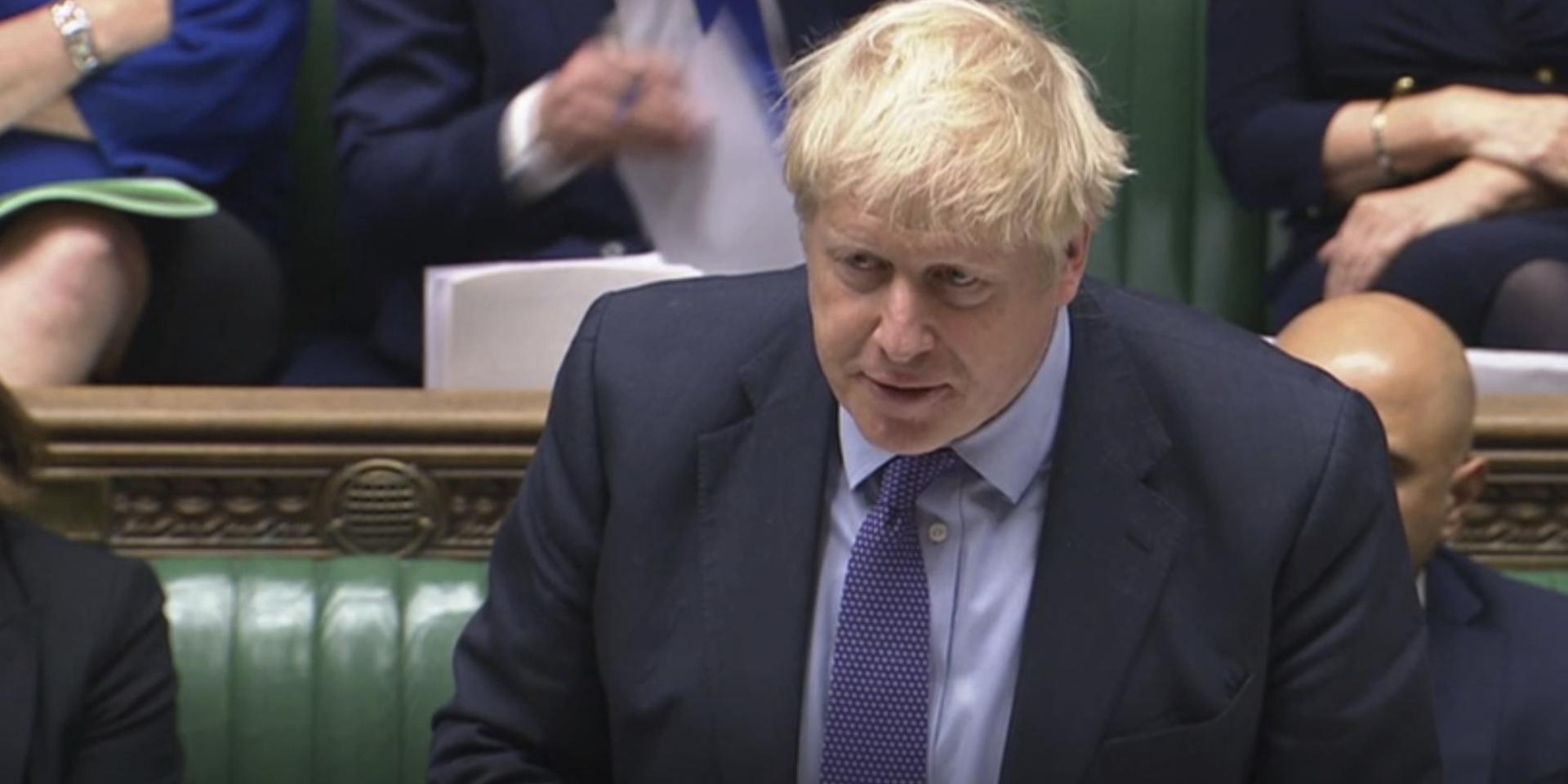 Premiärminister Boris Johnson hotar med nyval om han inte får igenom sina brexitförslag i underhuset.