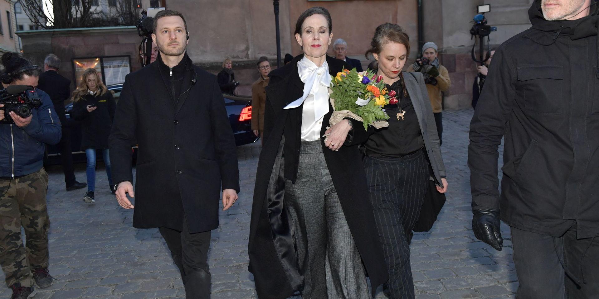 Sara Danius lämnade posten som ständig sekreterare i Svenska Akademien den 12 april 2018. Bakom kulisserna hade en maktkamp utspelat sig mellan ledamöterna i Akademien. Arkivbild. 