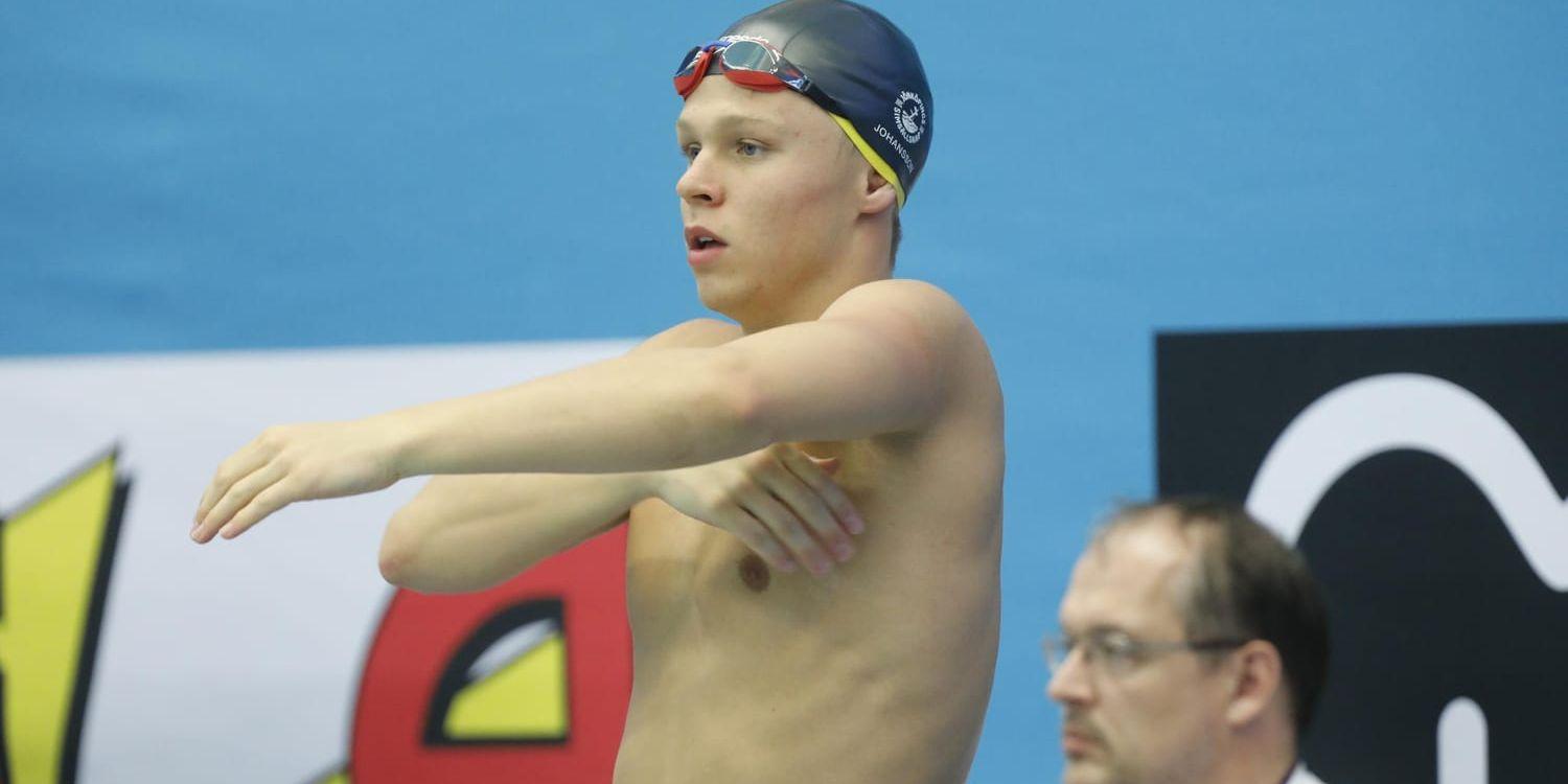Victor Johansson fixade en EM-biljett när han blev trea på 400 meter i Swim Open.