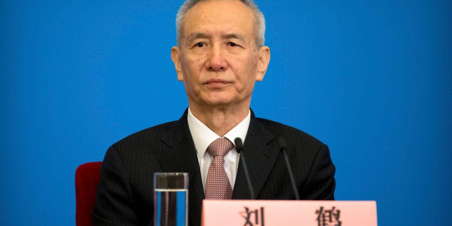 Kinas vice premiärminister Liu He. Arkivbild.