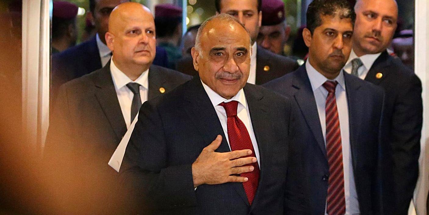 Iraks premiärminister Adel Abdul Mahdi säger att IS högste ledare befinner sig i ett avlägset område. Arkivbild.