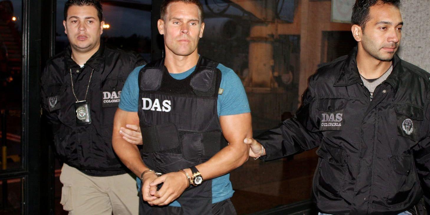 Jonas Falk greps i Colombia 2010. Arkivbild.