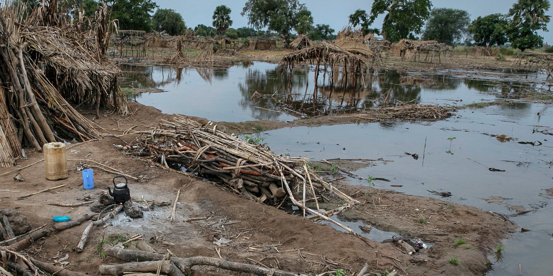 Översvämningar i norra Sudan. Bilden är från de omfattande översvämningarna som drabbade landet förra året. Arkivbild.