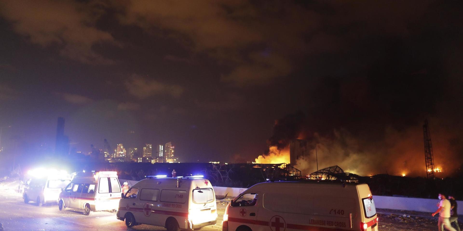 Tusentals människor har skadats i explosionerna i Beiruts hamn.