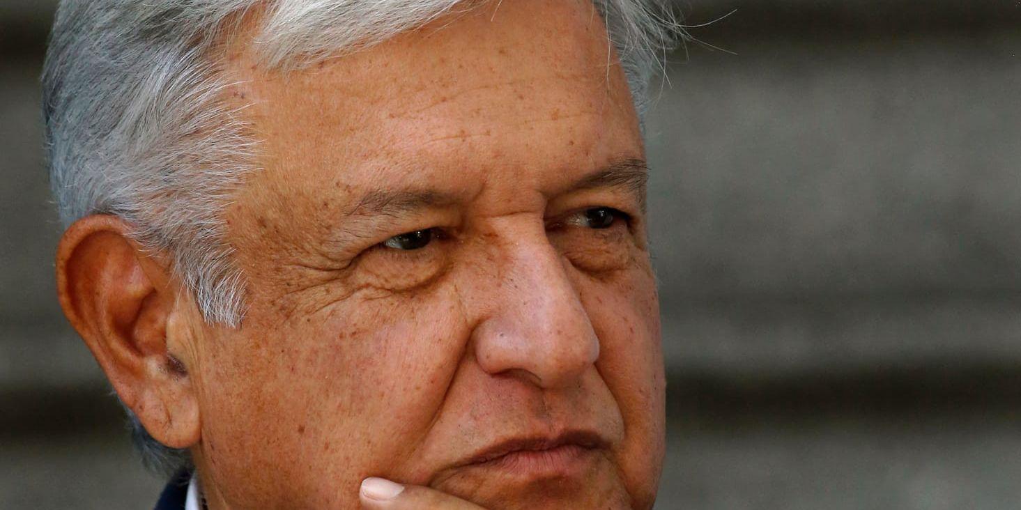 Mexikos tillträdande president Andrés Manuel López Obrador har lovat att utrota korruption och ta itu med våldet i landet. Arkivbild.