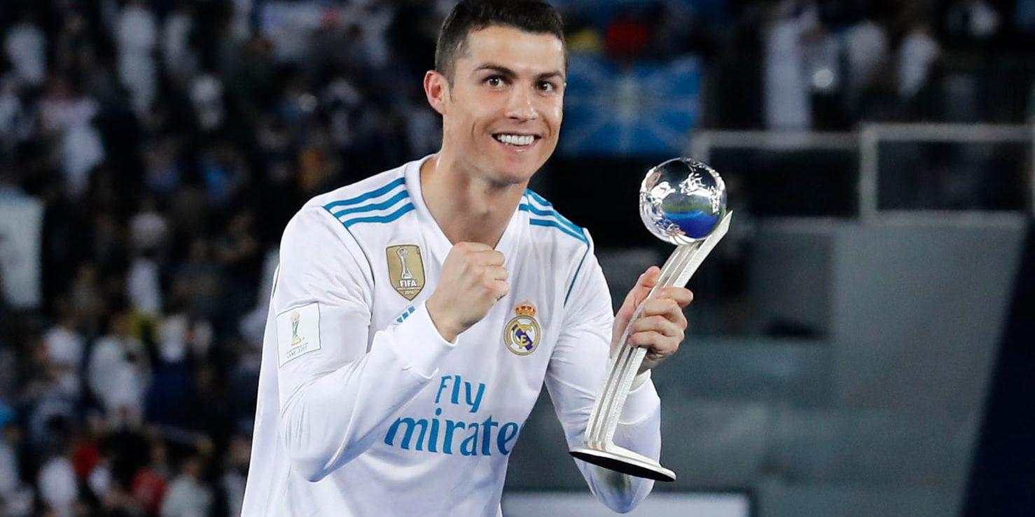 Cristiano Ronaldo vann priset förra året. Nu har han chansen att ta sin tredje raka. Arkivbild.