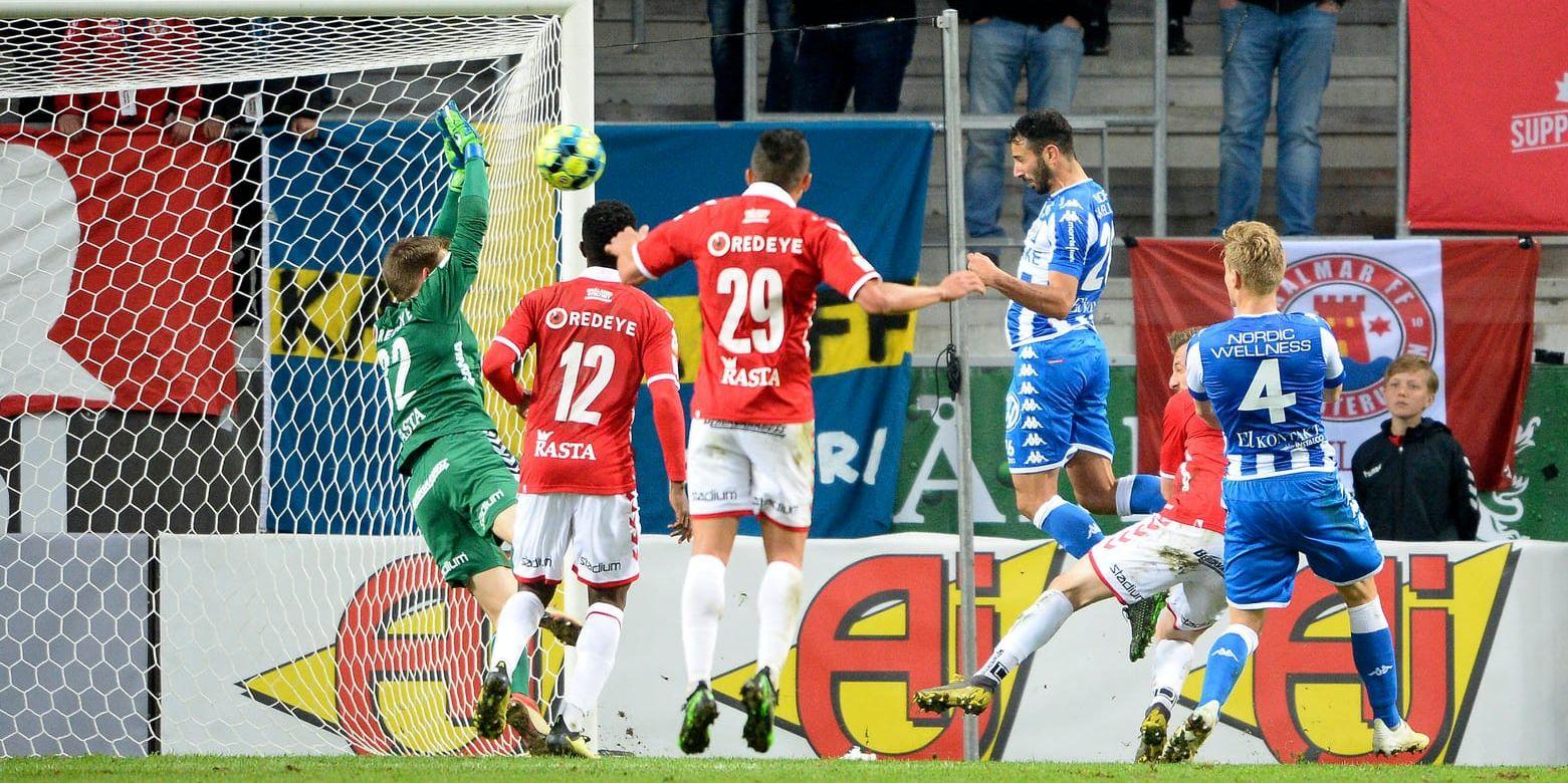 André Calisir nickade in 1–1 i 89:e minuten för sitt IFK Göteborg borta mot Kalmar.