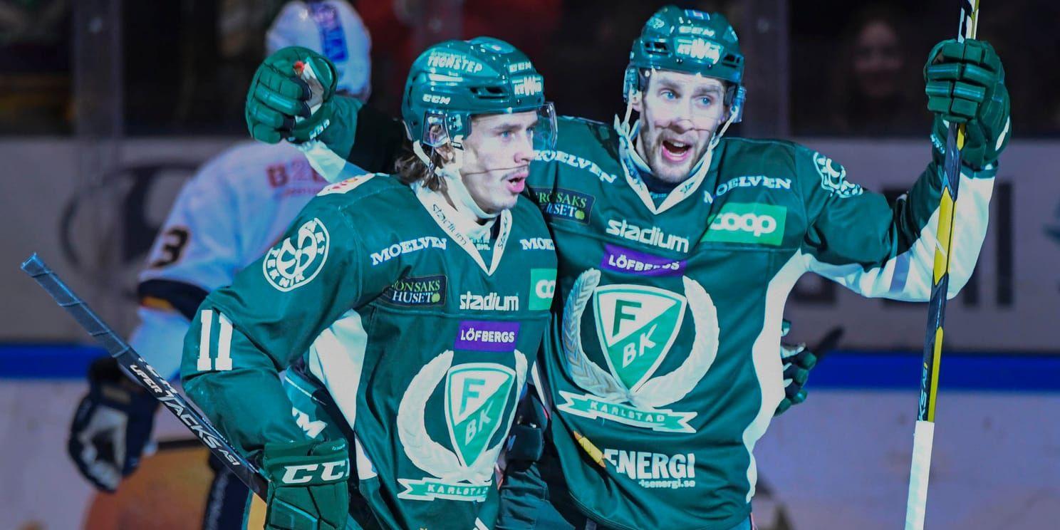 Matchvinnaren Joakim Nygård jublar efter ett mål tidigare under säsongen. Arkivbild.