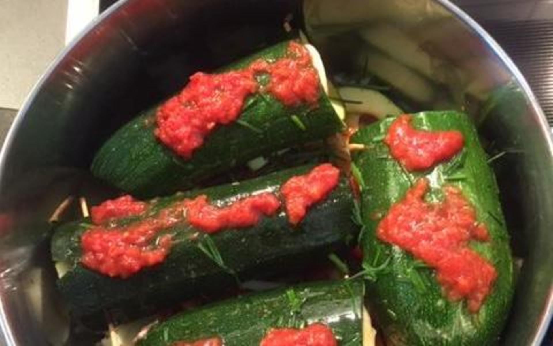 Fyllda zucchini på grekiskt sätt. Bild: Georgia Kronkvist