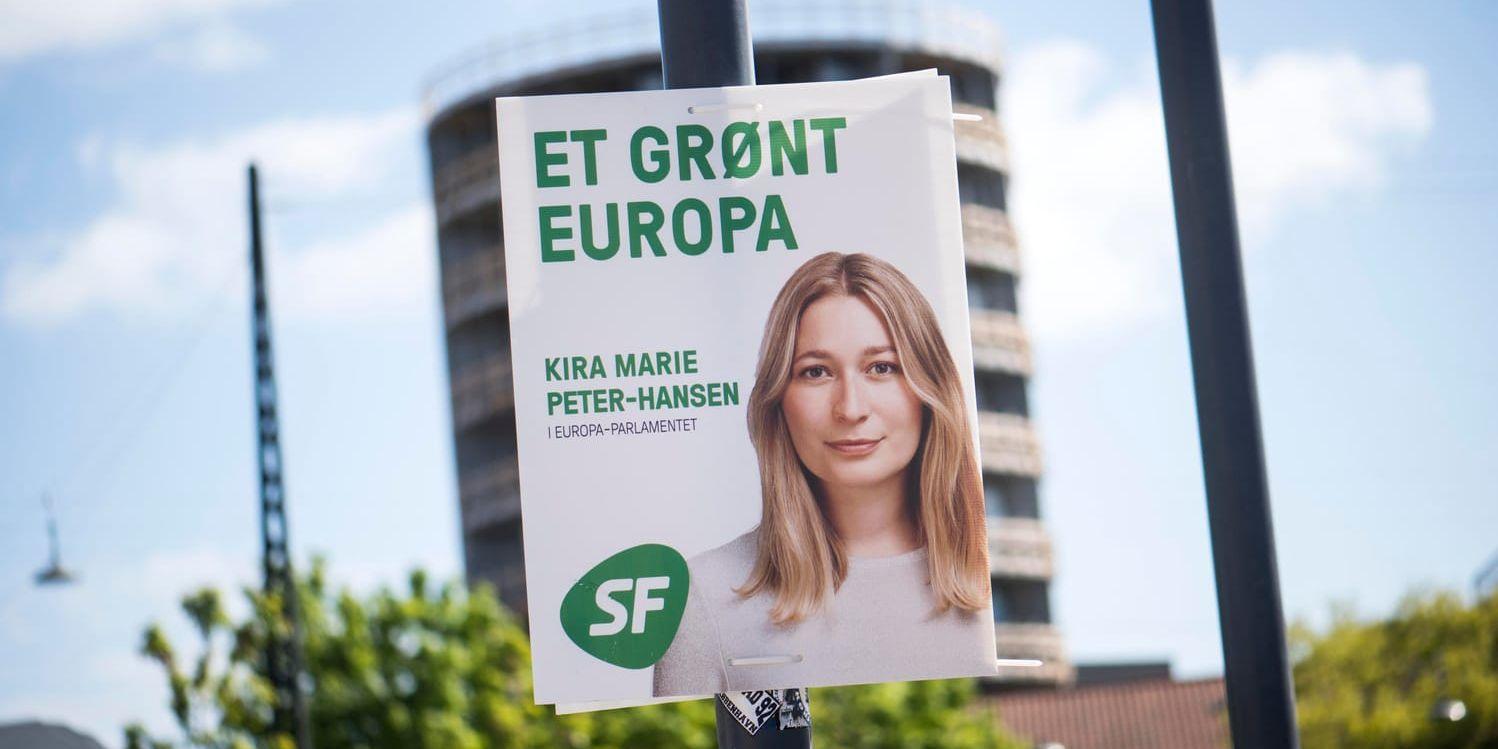 Danska Kira Marie Peter-Hansen, 21 år, från Socialistisk Folkeparti blir yngsta EU-parlamentarikern hittills.
