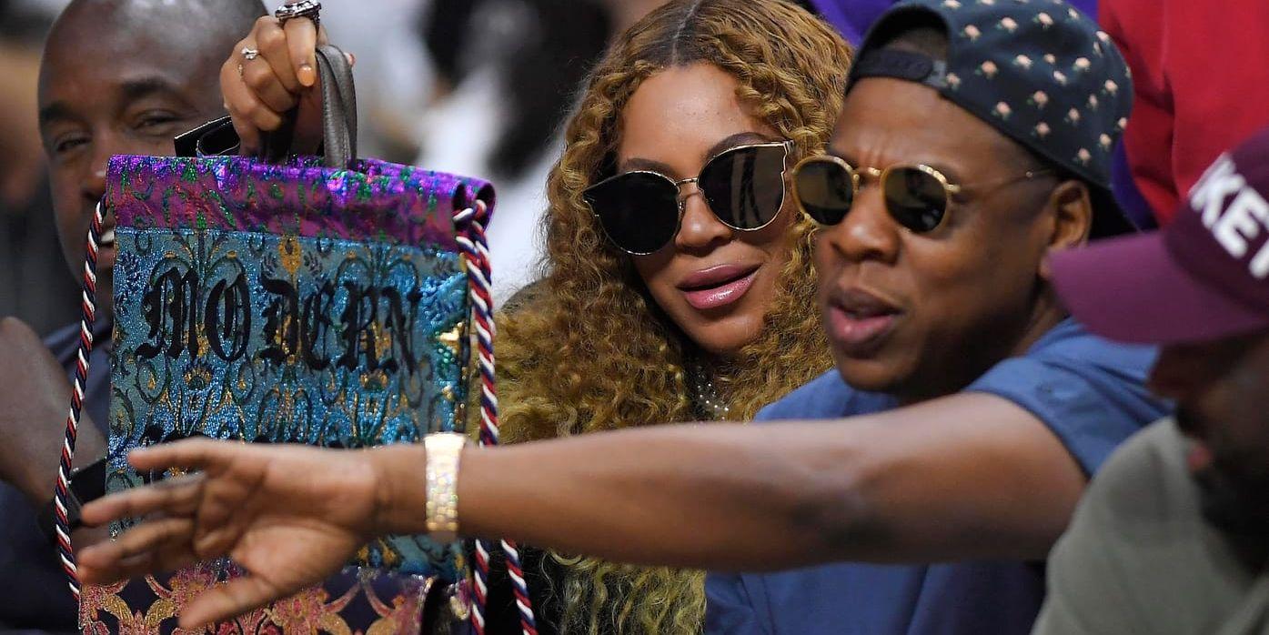 Världsstjärnan Beyoncé och maken Jay-Z gör gemensam sak på sin "On the run II"-turné, som når Sverige och Friends Arena den 25 juni. Arkivbild.