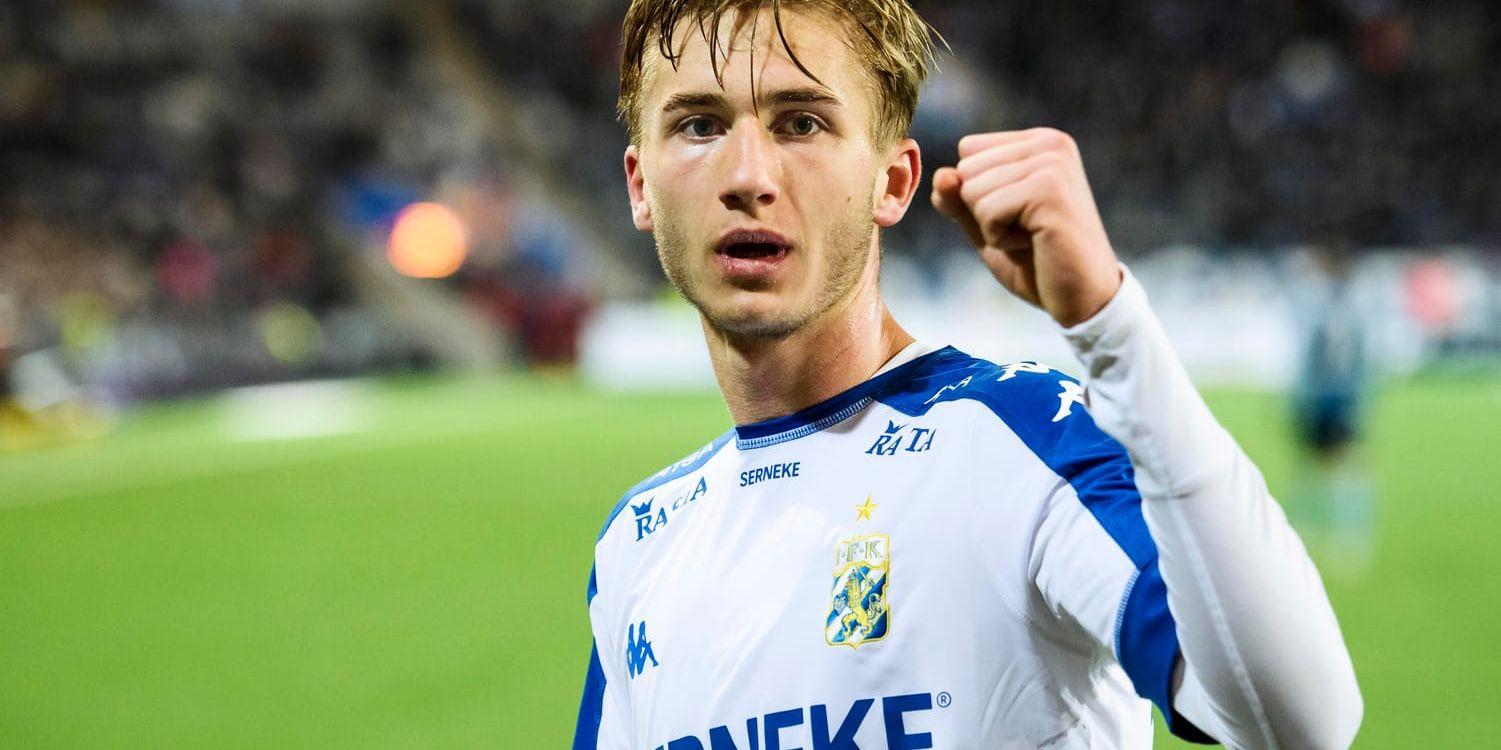 Benjamin Nygren i IFK Göteborgs tröja. Arkivbild.