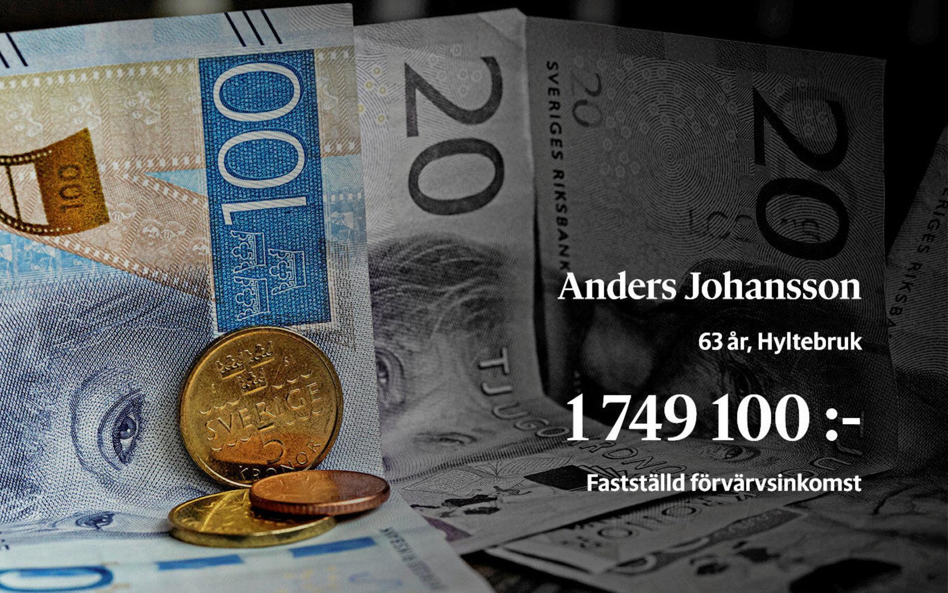 Nummer 1. Anders Johansson, ägare till AJ Produkter, leder löneligan i Hylte. Klicka vidare i bildspelet för att se hela topp 25.