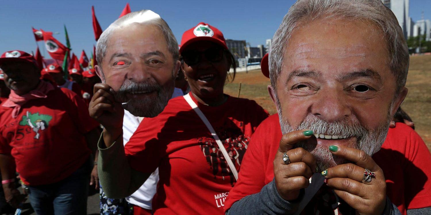 Anhängare till Lula da Silva krävde under en demonstration i början av veckan att den före detta presidenten i Brasilien släpps ur fängelset.