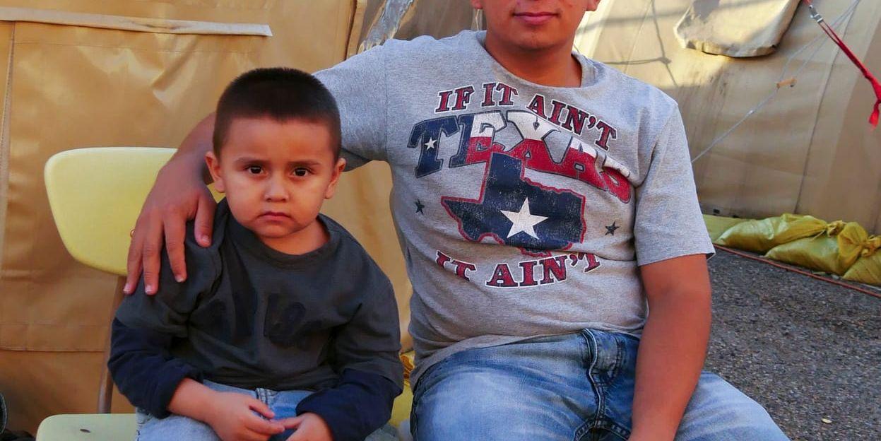 Wilmer Villatoro och sonen Wilmer Alexander har flytt från gängvåldets El Salvador till USA.
