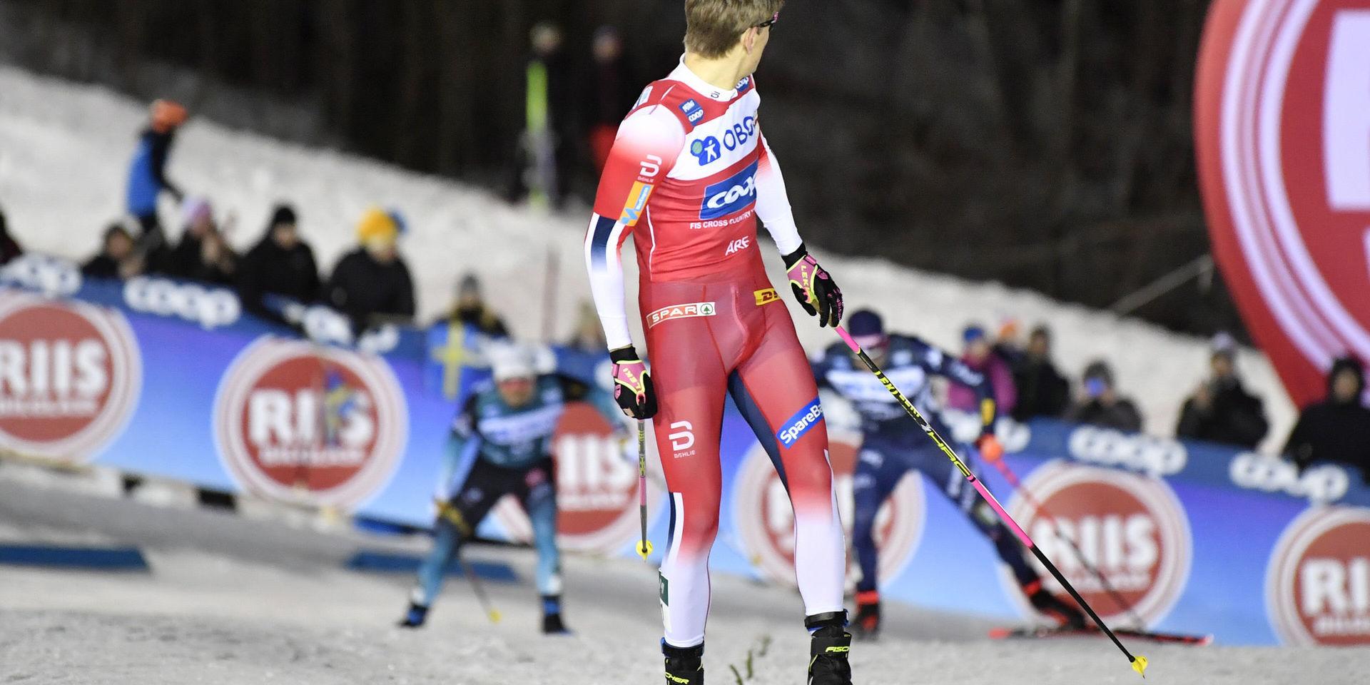 Johannes Høsflot Klæbo lekte med motståndet i sprintfinalen i Åre.